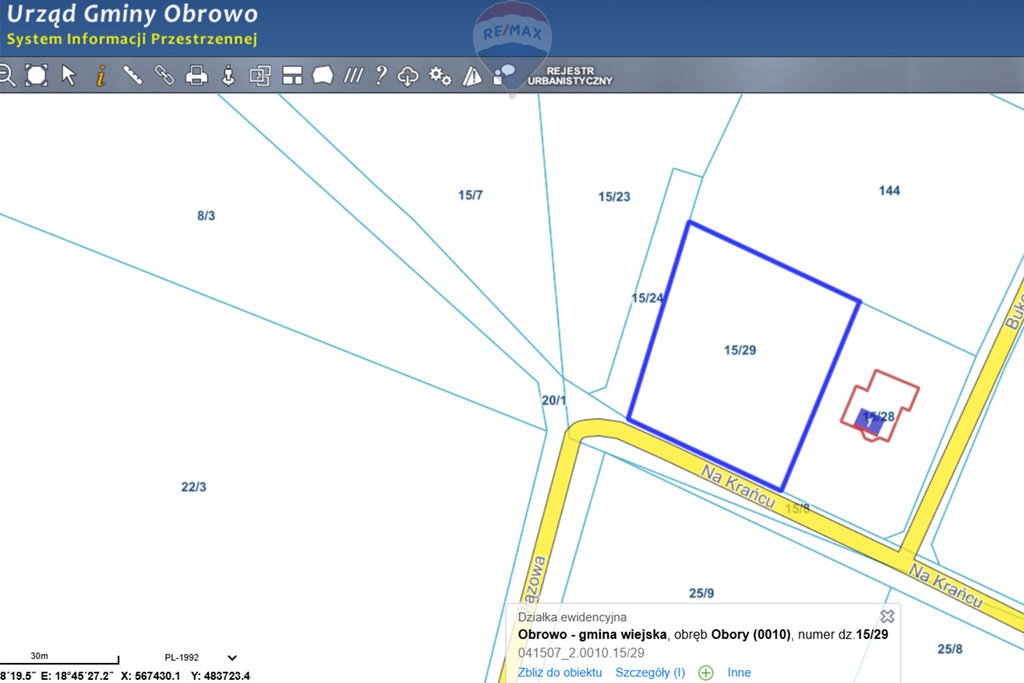 Działka budowlana na sprzedaż Obory, Na Krańcu  1 397m2 Foto 7