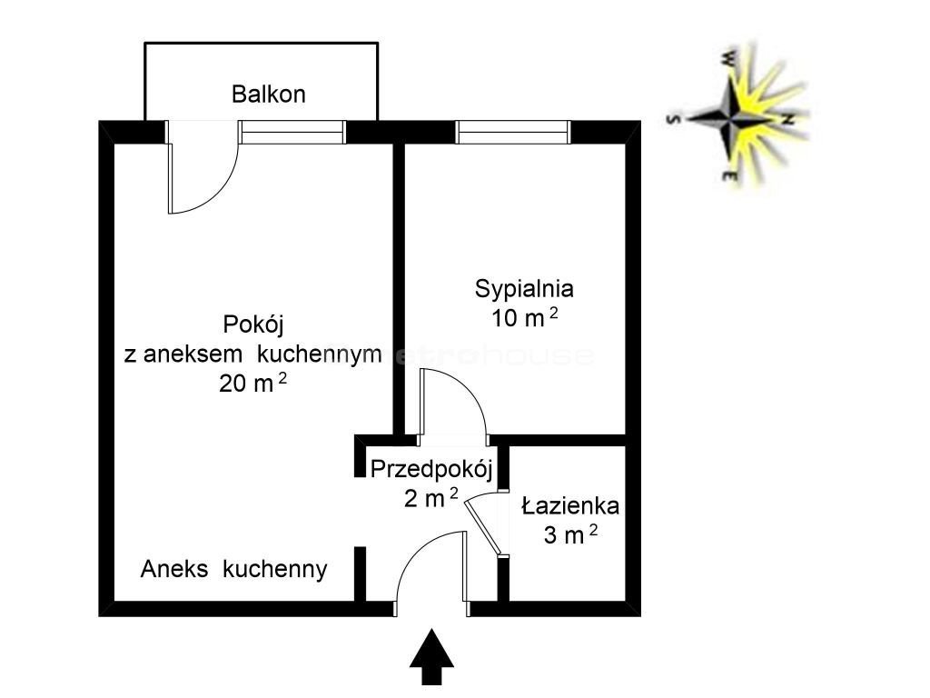 Mieszkanie dwupokojowe na wynajem Toruń, Polna  35m2 Foto 6