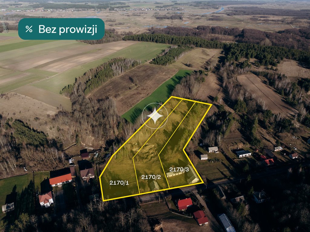 Działki budowlane w Pniewie z domem i budynkami gospodarcymi Pniewo, Łomżyńska  5 987m2 Foto 1