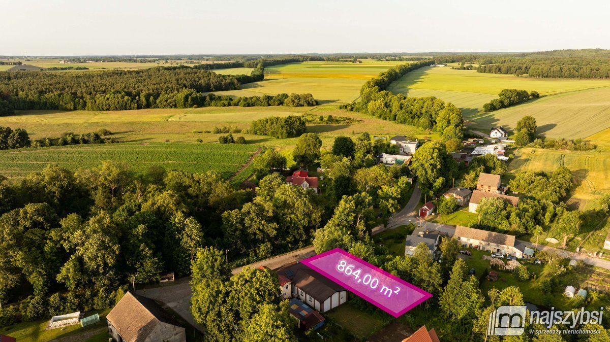 Działka usługowa 864 m² w Starninie – pozwolenie na budowę Starnin, Wieś  864m2 Foto 1