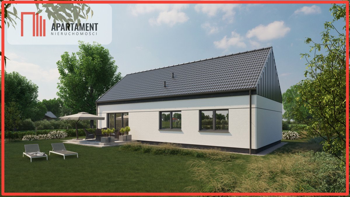 Nowoczesny dom 95 m² z dużą działką 1000 m², energooszczędny, z pompa ciepła Wałcz  95m2 Foto 1