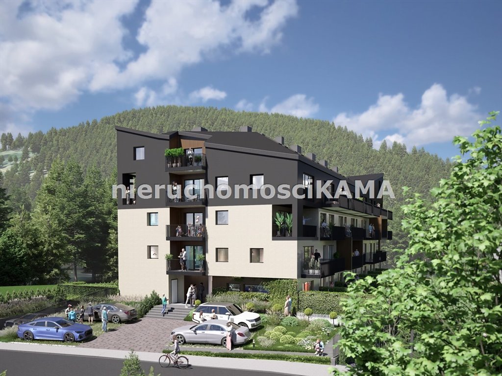 Nowoczesne 1 pokój z tarasem w Szczyrku, stan deweloperski Szczyrk  33m2 Foto 1