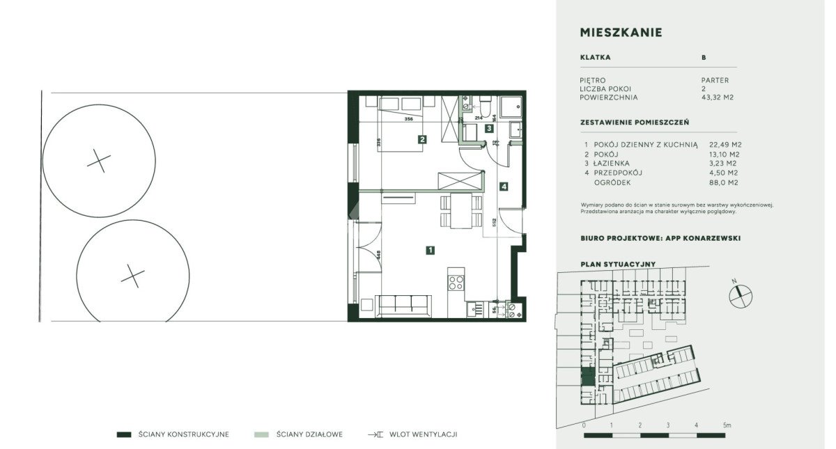 Mieszkanie dwupokojowe na sprzedaż Wrocław, Żerniki, Strachowicka  43m2 Foto 1