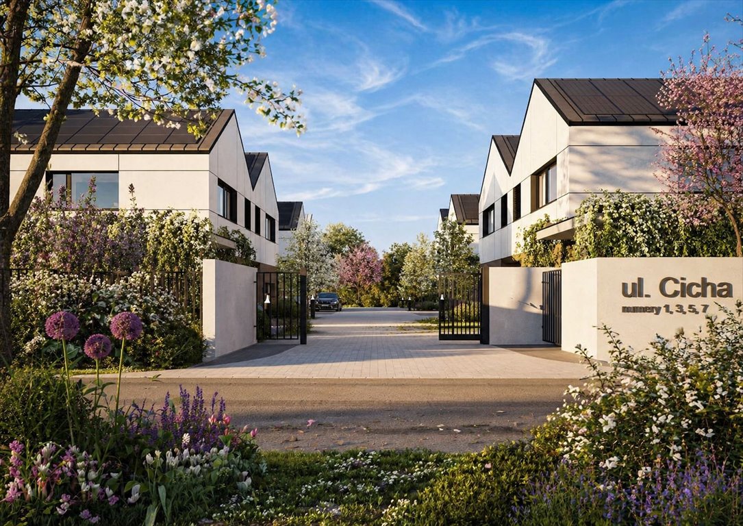 Nowoczesny dom bliźniak 111 m² z ogrodem i energooszczędnością Rząska, Cicha 1, Cicha  111m2 Foto 1