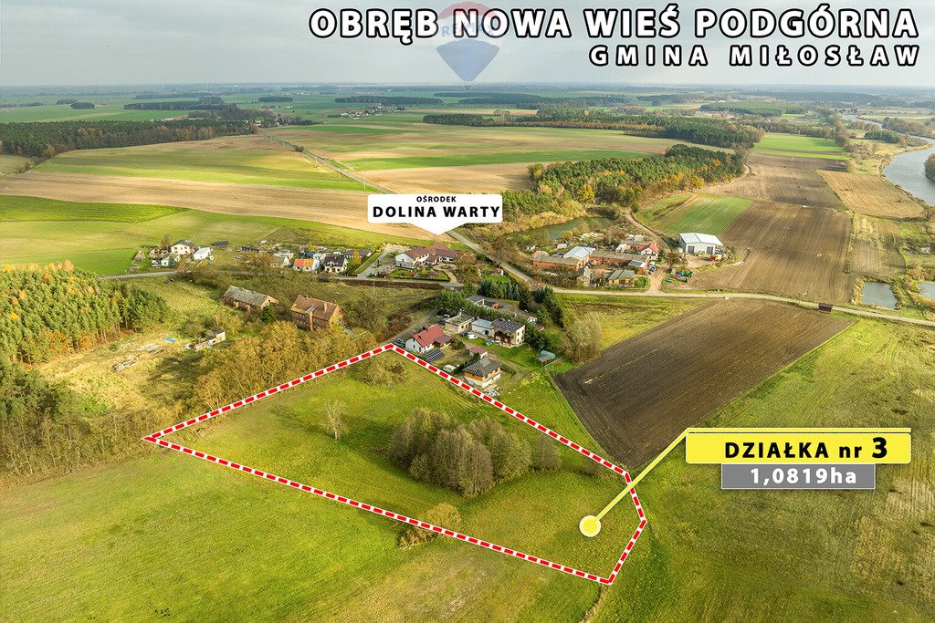 Działka budowlana na sprzedaż Nowa Wieś Podgórna  10 819m2 Foto 1