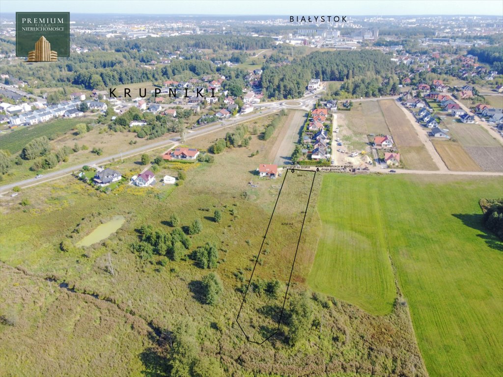Działka z linią brzegową rzeki Krupniki, media, plan! Krupniki  4 250m2 Foto 1
