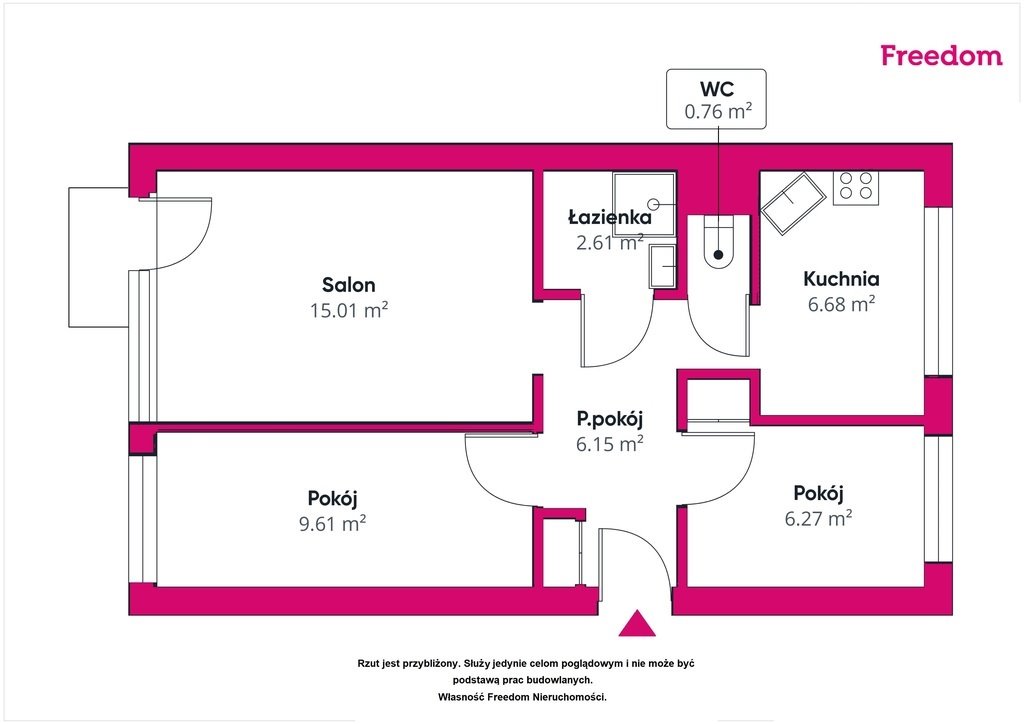 Mieszkanie trzypokojowe na sprzedaż Andrychów, Stanisława Lenartowicza  48m2 Foto 14