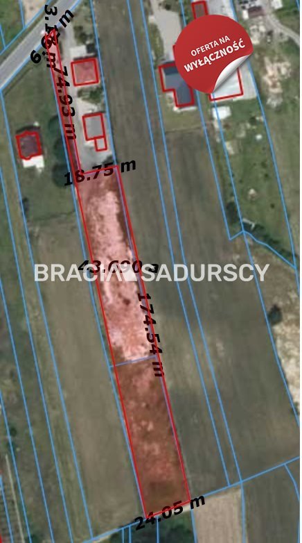 Działka Kaszów 4642 m² z MPZP, prywatność, blisko Krakowa Kaszów  4 642m2 Foto 1