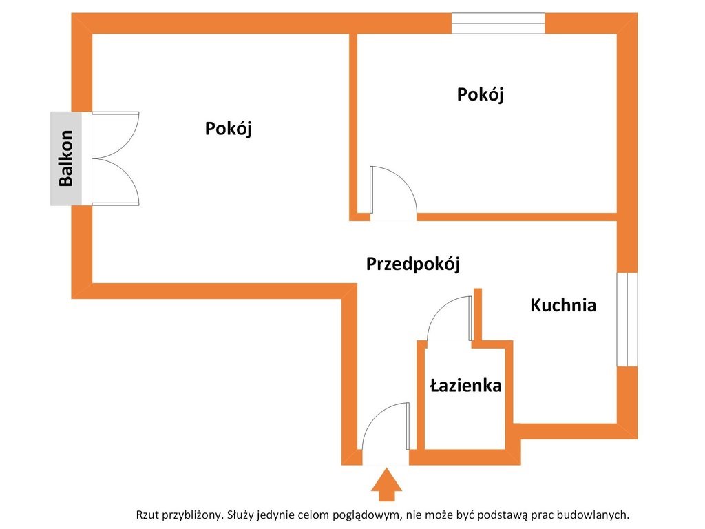 Mieszkanie dwupokojowe na sprzedaż Łask, Polna  53m2 Foto 3