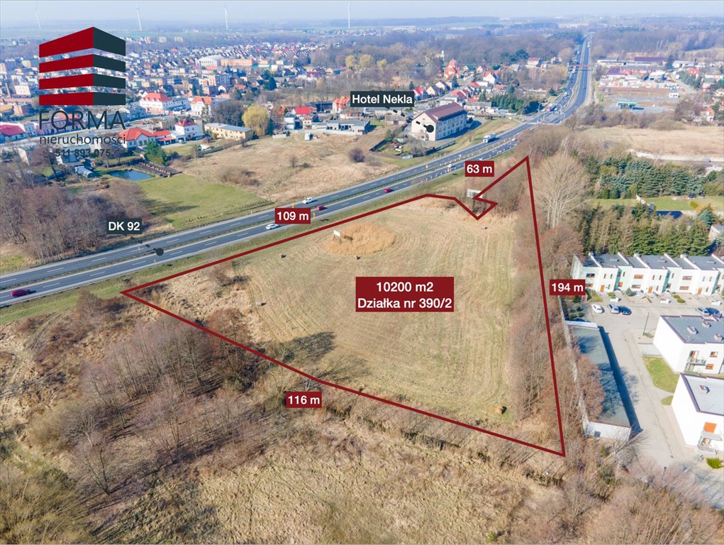 Działka inna na sprzedaż Nekla, Nekla, dk 92  10 200m2 Foto 1