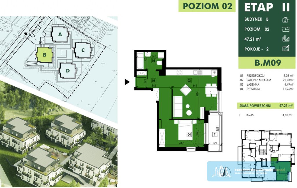 Mieszkanie dwupokojowe na sprzedaż Rzeszów, Dębicka  47m2 Foto 5