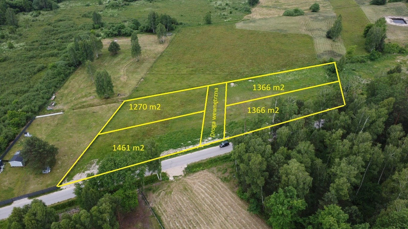 Działka 1366 m² w Daleszycach – cicha okolica, media, blisko natury Daleszyce  1 366m2 Foto 1