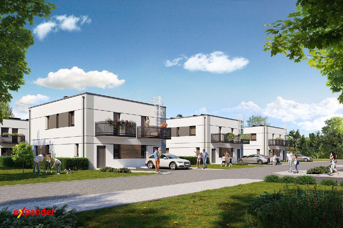 Sprzedam komfortowe 4-pokojowe bliźniaki z ogrodem i balkonami Wrocław, Konduktorska  90m2 Foto 1