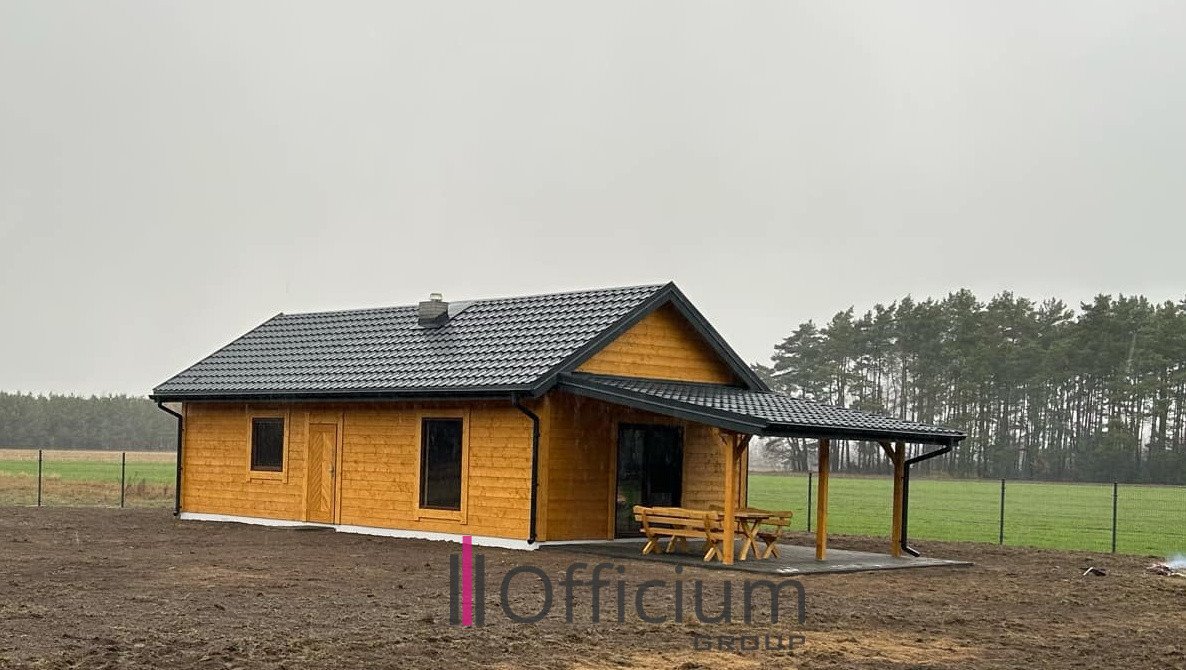 Nowoczesny dom szkieletowy 70 m² z dużą działką 1600 m² Wola Młocka  70m2 Foto 1