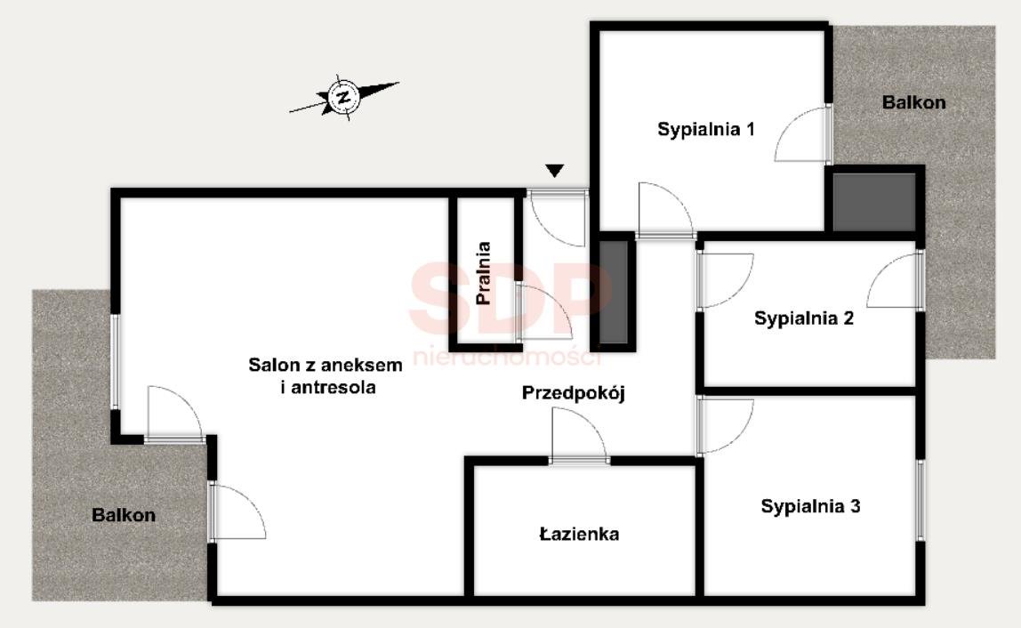 Mieszkanie czteropokojowe  na sprzedaż Wrocław, Krzyki, Wojszyce, Iwaszkiewicza  68m2 Foto 2