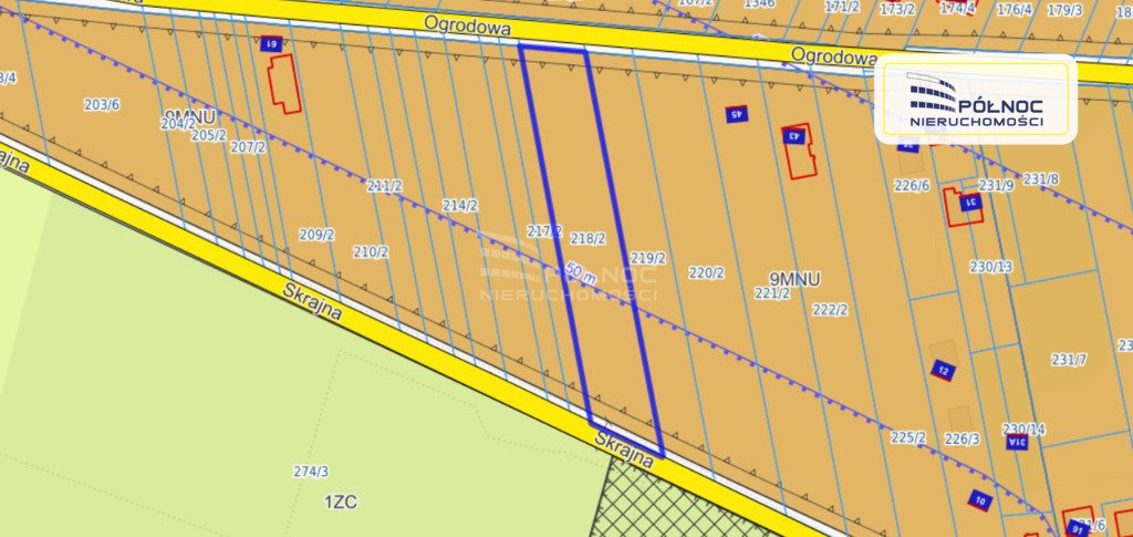 Działka budowlana na sprzedaż Klembów, Ogrodowa  3 100m2 Foto 1