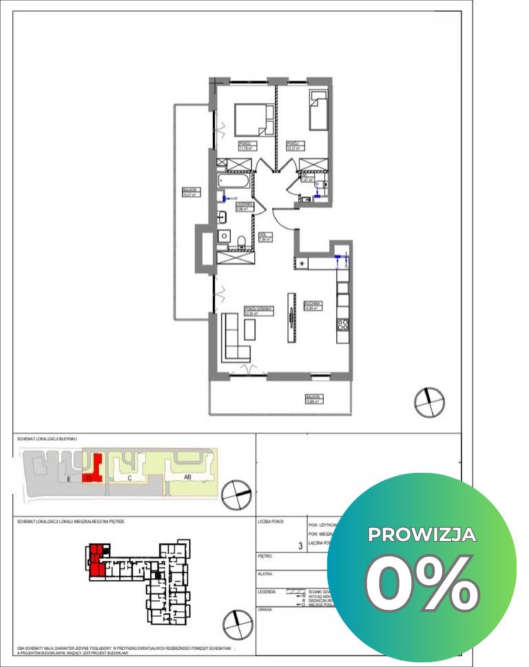 Przestronne 3-pokojowe mieszkanie z loggią i smart home: Warszawa: gen. Ludomiła Rayskiego