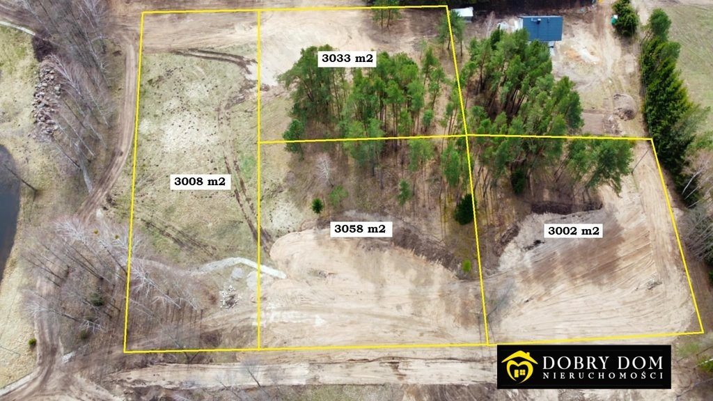 Działka budowlana na sprzedaż Krzywe  3 002m2 Foto 8