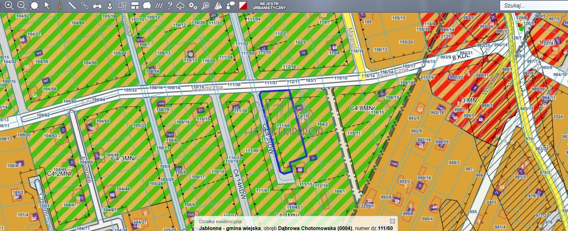 Działka budowlana na sprzedaż Dąbrowa Chotomowska, Botaniczna  2 240m2 Foto 1