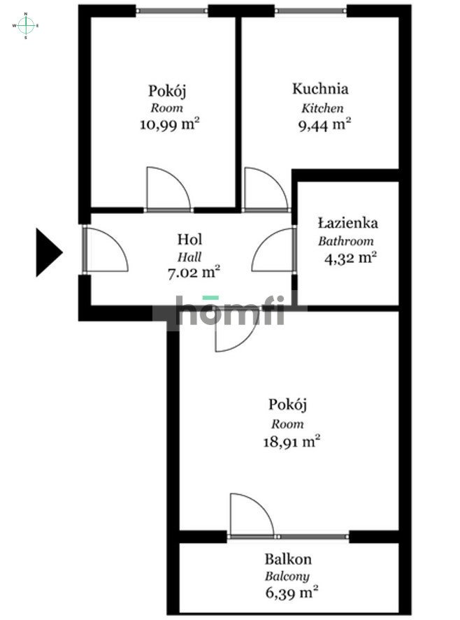 Mieszkanie dwupokojowe na sprzedaż Lublin, Sławin, Relaksowa  50m2 Foto 11