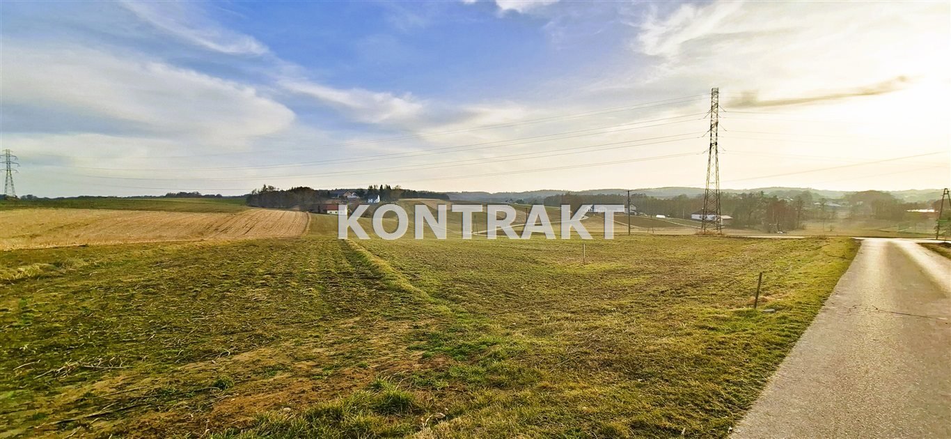 Działka budowlana 20,6 ara z mediami, las i stawy w pobliżu Pasternik, Wiśniowa  2 062m2 Foto 1