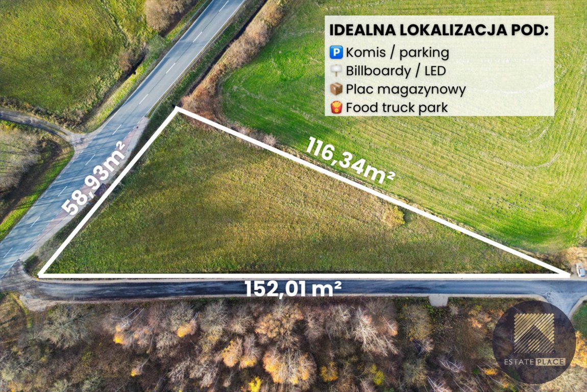 Działka usługowa 3544 m² przy trasie, idealna pod inwestycję Strachówka  3 544m2 Foto 1