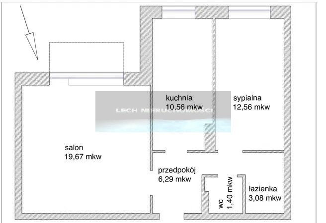 Mieszkanie dwupokojowe na sprzedaż Warszawa, Ursynów, Belgradzka  54m2 Foto 8