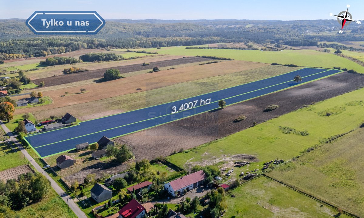 Działka 34 007 m² w Janowie – spokojna okolica, media Pabianice  34 007m2 Foto 1