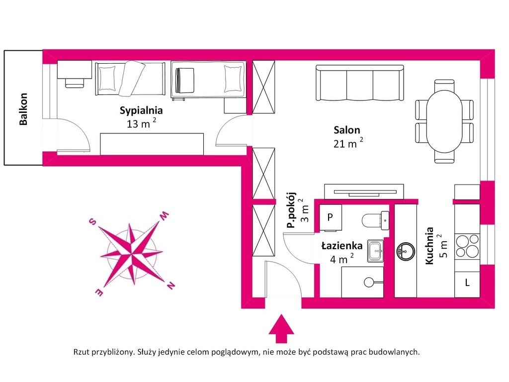 Mieszkanie dwupokojowe na sprzedaż Świnoujście, Rybaki  46m2 Foto 4