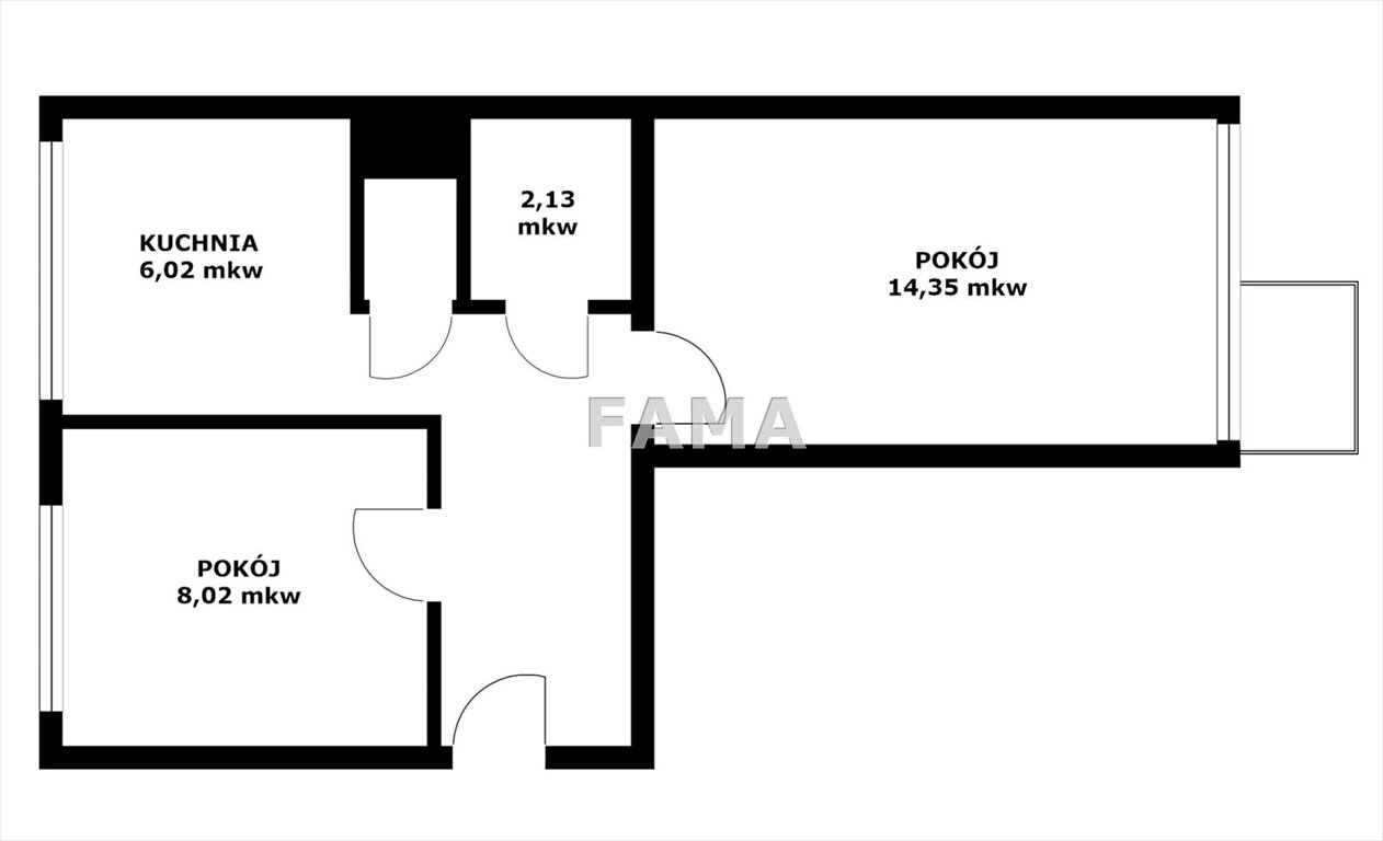 Mieszkanie dwupokojowe na sprzedaż Włocławek, Zazamcze  38m2 Foto 2