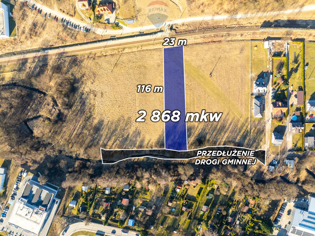 Działka pod zabudowę jednorodzinną, 2868 m², blisko Krakowa Wieliczka, Za Torem  2 868m2 Foto 1