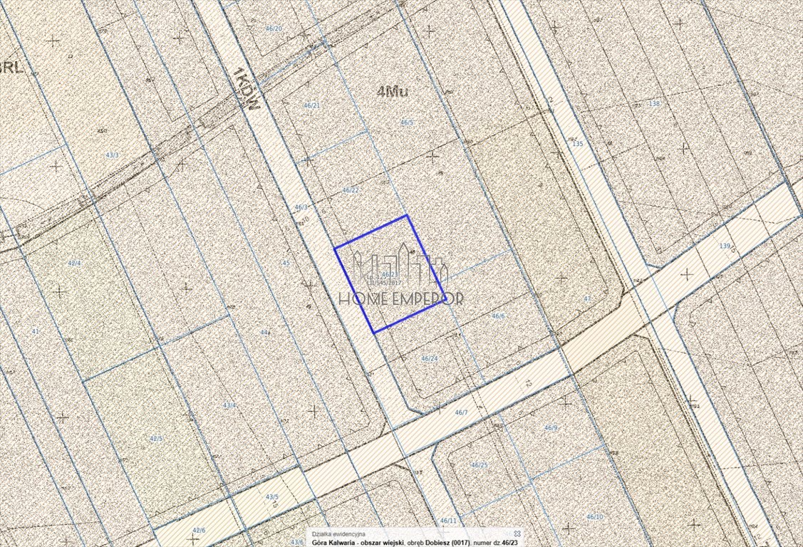 Działka 1188 m2 pod zabudowę jednorodzinną z usługami Dobiesz, Wolska  1 188m2 Foto 1