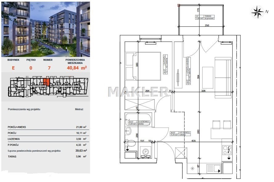 Mieszkanie dwupokojowe na sprzedaż Bydgoszcz, Bocianowo  40m2 Foto 3