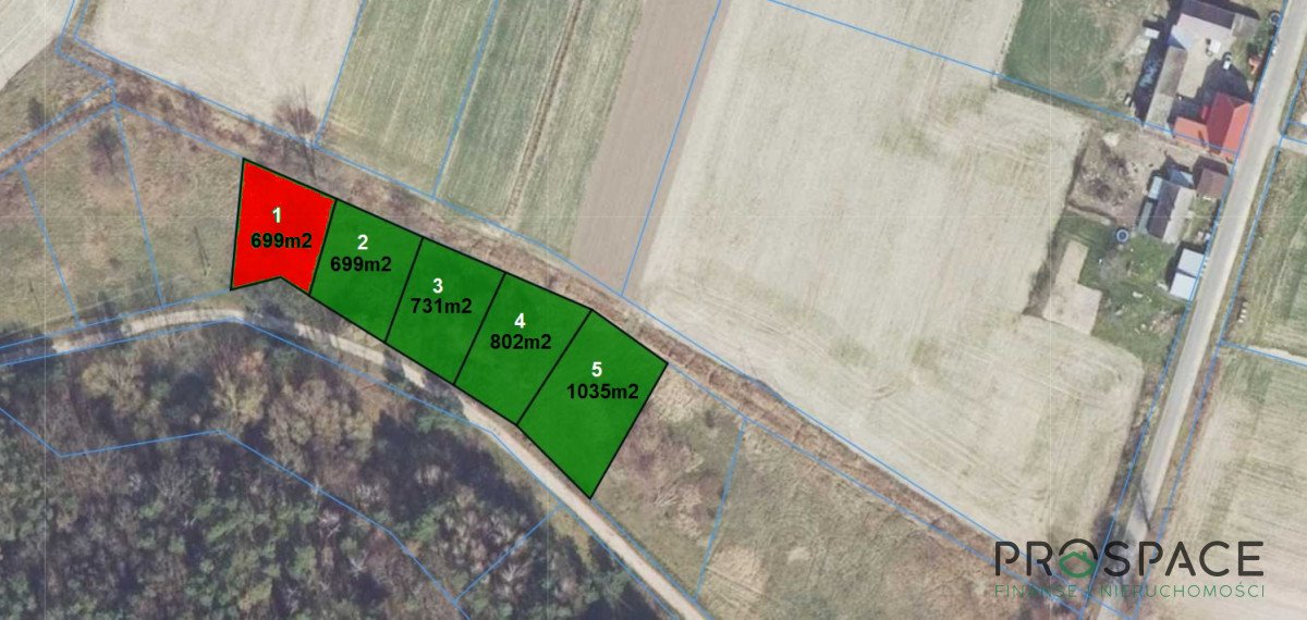 Działka budowlana na sprzedaż Markosice  699m2 Foto 1