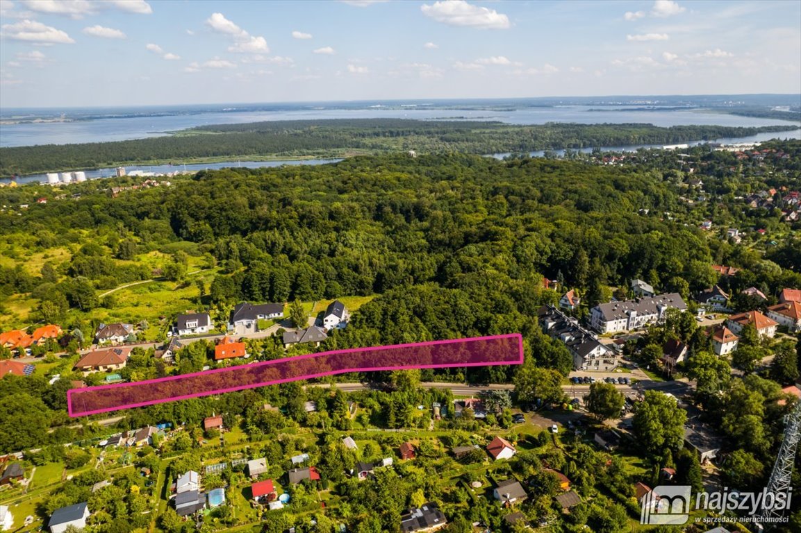Działka 3742 m² w Szczecinie Bukowo, zalesiona, pod zabudowę Szczecin, Bukowo, Nehringa  3 472m2 Foto 1