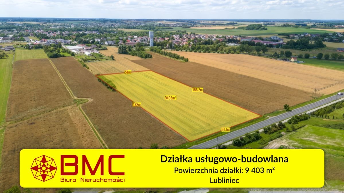 Działka usługowa i mieszkaniowa 9 403 m² w Lubliniec Lubliniec, Klonowa  9 403m2 Foto 1
