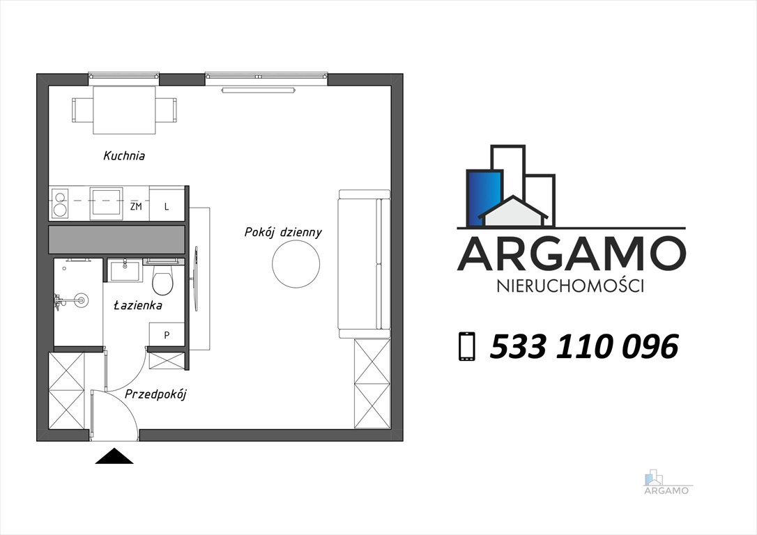 Kawalerka na wynajem Czeladź, Ogrodowa  32m2 Foto 11