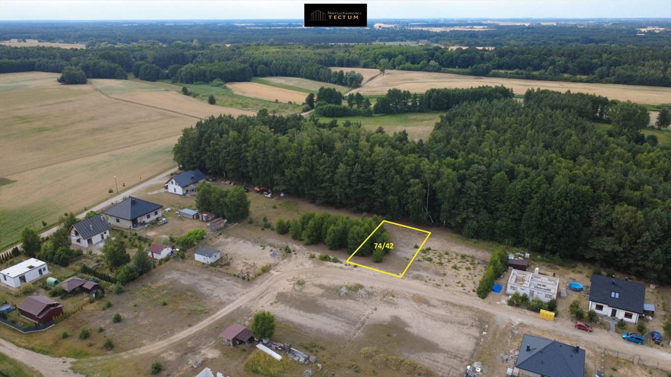 Polecam działkę 880 m² z lasem i WZ pod dom w Gorzewie Gorzewo  880m2 Foto 1