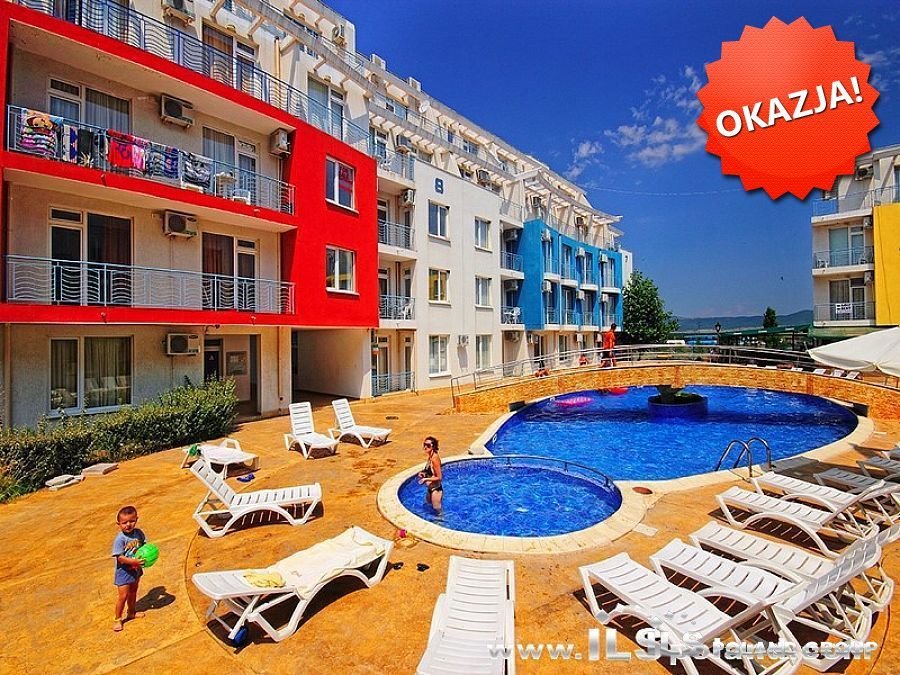 Umeblowane studio 28 m2 z widokiem na ogród, blisko plaży Bułgaria, Słoneczny Brzeg Sunny Day 3, SUNNY DAY 3  28m2 Foto 1