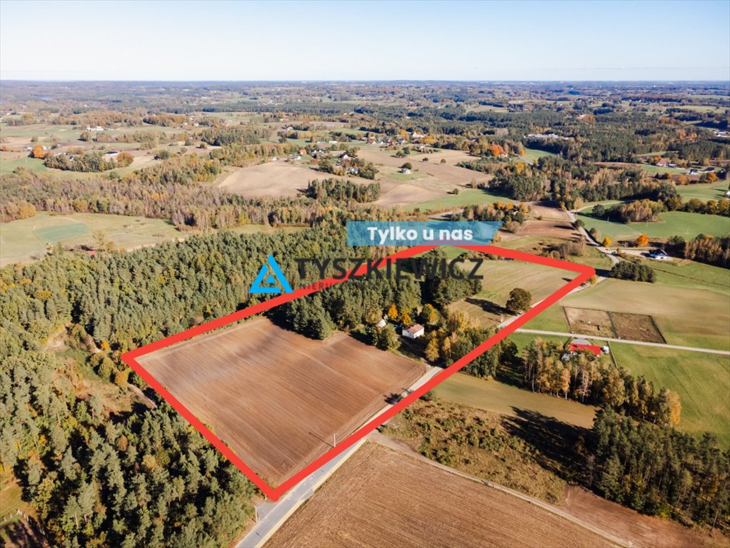 Działka inwestycyjna 6,53 ha z WZ na domy i tereny przemysłowe Pomieczyno, Spacerowa  65 338m2 Foto 1