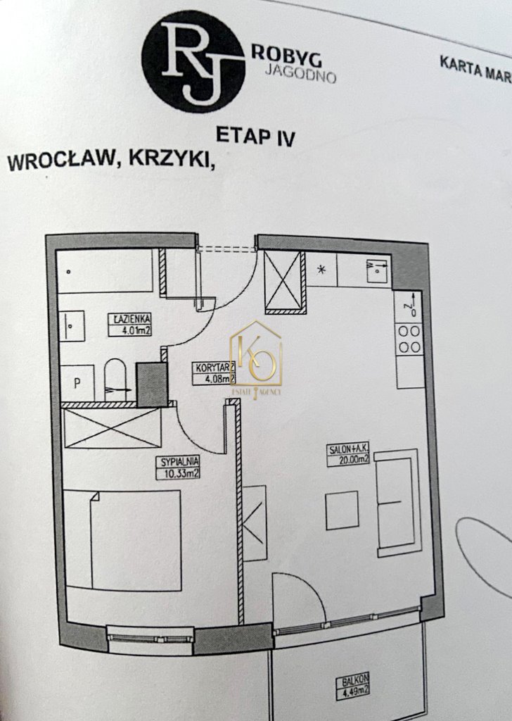 Mieszkanie dwupokojowe na sprzedaż Wrocław, Jagodno, Jagodno, Stanisława Drabika  39m2 Foto 10