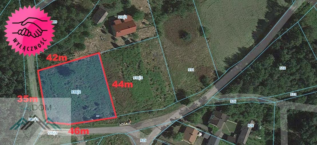 Działka budowlana 1768 m² z mediami, lasy, 20 min do Olkusza Sławków  1 768m2 Foto 1