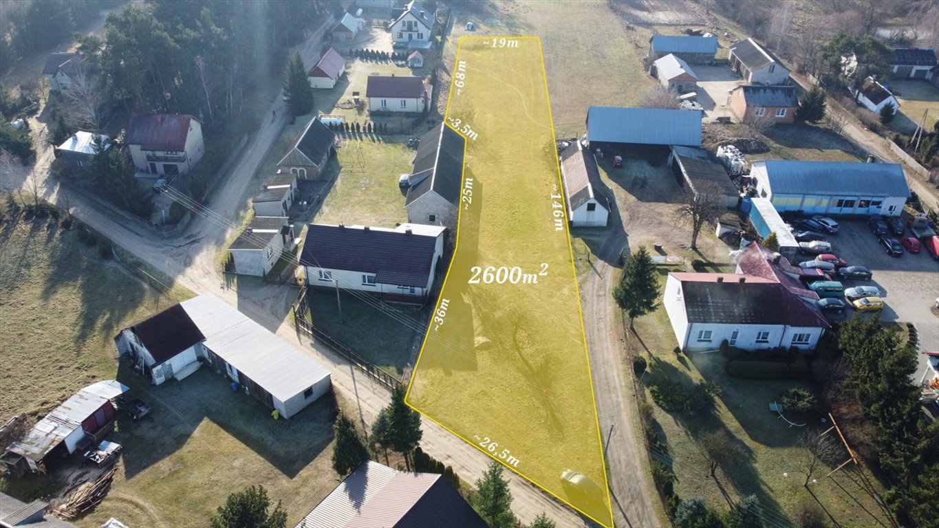 Działka 2600 m² w Krajęczynie z warunkami zabudowy - polecam! Krajęczyn  2 600m2 Foto 1