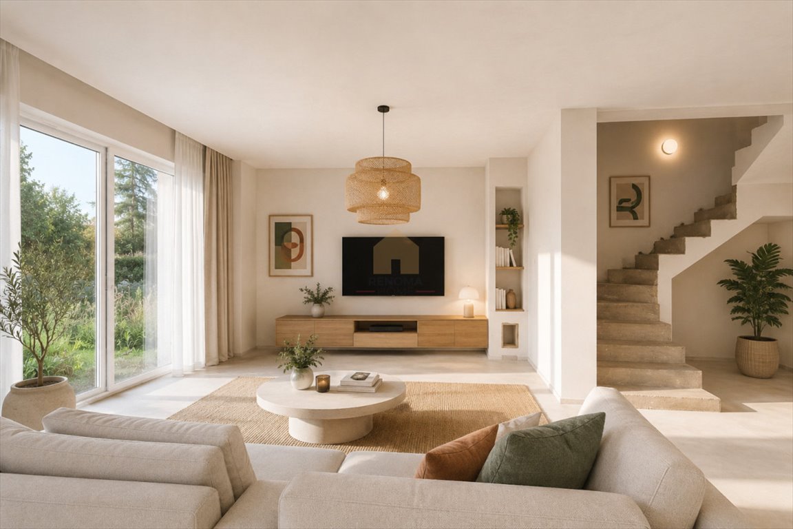 Nowoczesny dom bliźniaczy 94 m2 z ogrodem 300 m2 w Gniechowicach Gniechowice  94m2 Foto 1