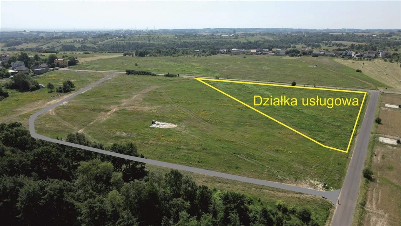 Na sprzedaż działki pod usługi i zabudowę 15 547 m² w Mierzęcicach Mierzęcice  15 547m2 Foto 1