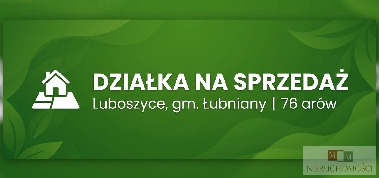 Zapraszam do zakupu działki 20 arów z MPZP w Luboszycach Luboszyce  7 600m2 Foto 1