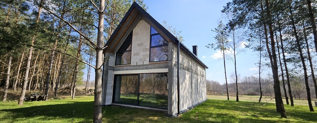 Do sprzedania dom w stanie surowym z projektem "Marco" 80 m² w Widełkach Widełka, Mała Widełka  80m2 Foto 1