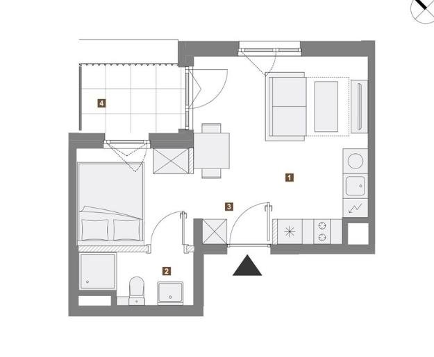 Nowoczesne 28 m2 z własną stacją kolejową i świetną komunikacją Warszawa, Targówek, Zacisze, Wierna  28m2 Foto 1