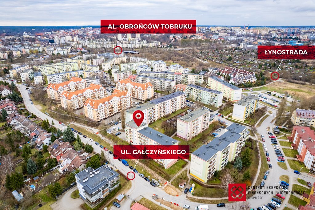 Mieszkanie czteropokojowe  na sprzedaż Olsztyn, Podgrodzie, Konstantego Ildefonsa Gałczyńskiego  64m2 Foto 5