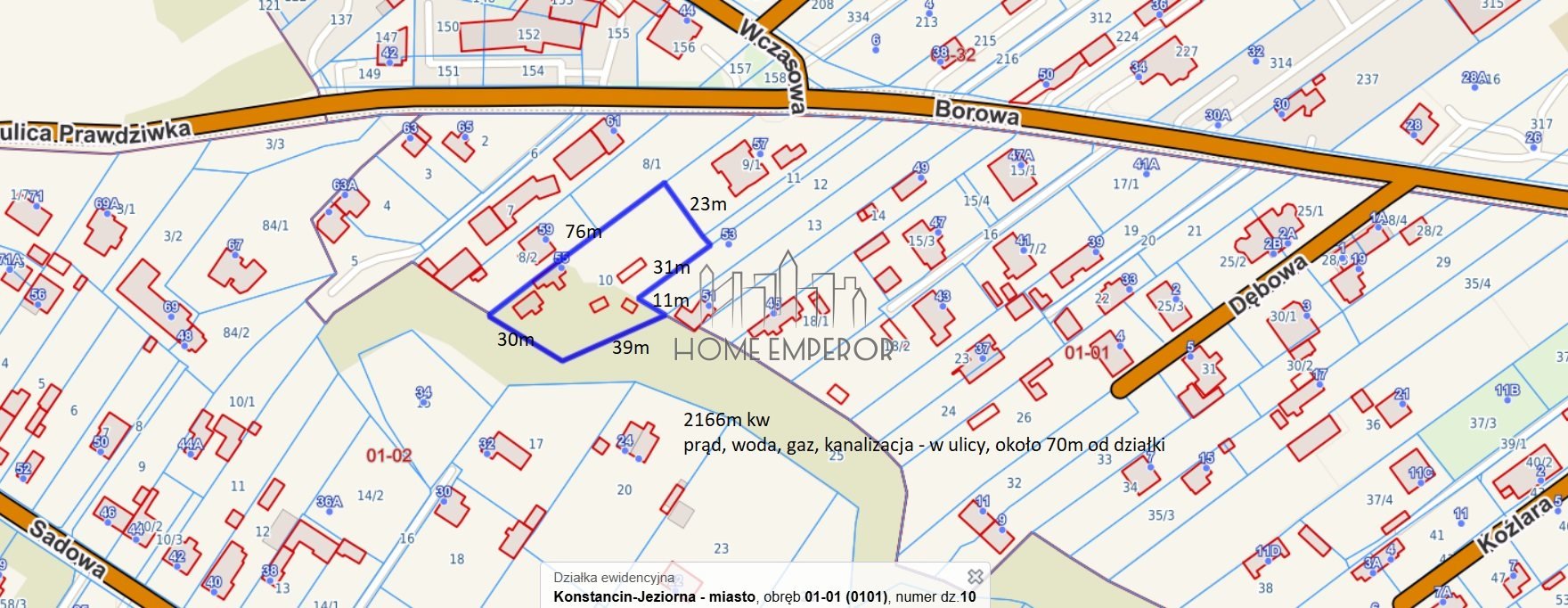 Działka budowlana na sprzedaż Konstancin-Jeziorna, Klarysew, Borowa  2 166m2 Foto 3